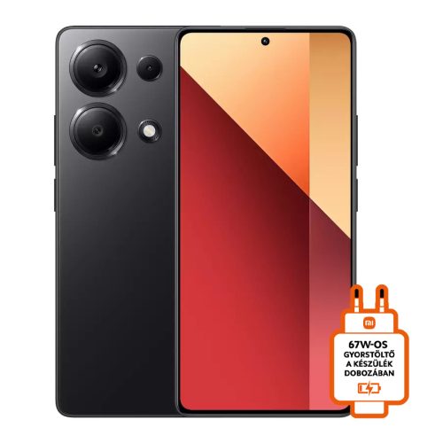 Redmi Note 13 Pro 4G 8GB+256GB okostelefon, Midnight Black